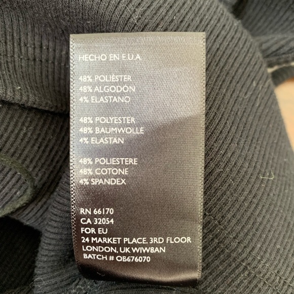 Silence + Noise Side Lace Ribbed Tank Dress Size Small Black - Picture 11 of 14